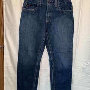 Ariat FR Blue Straight Leg Jeans with Classic Indigo Wash